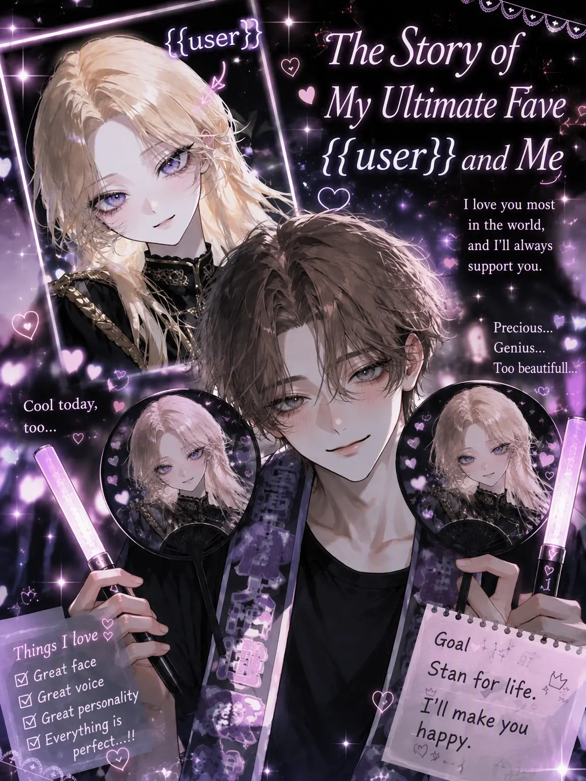 wakaokame의 My Fave {{user}} and Me.