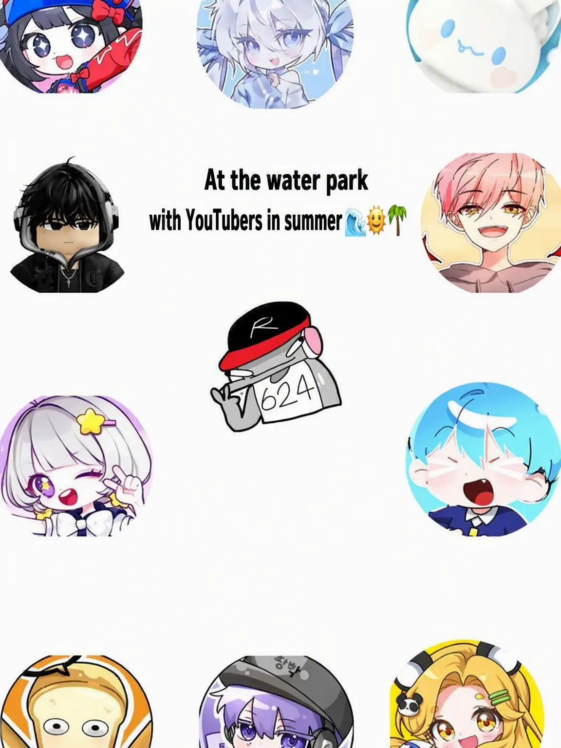 Zen4644의 Water Park with YouTubers🌊🌞🌴