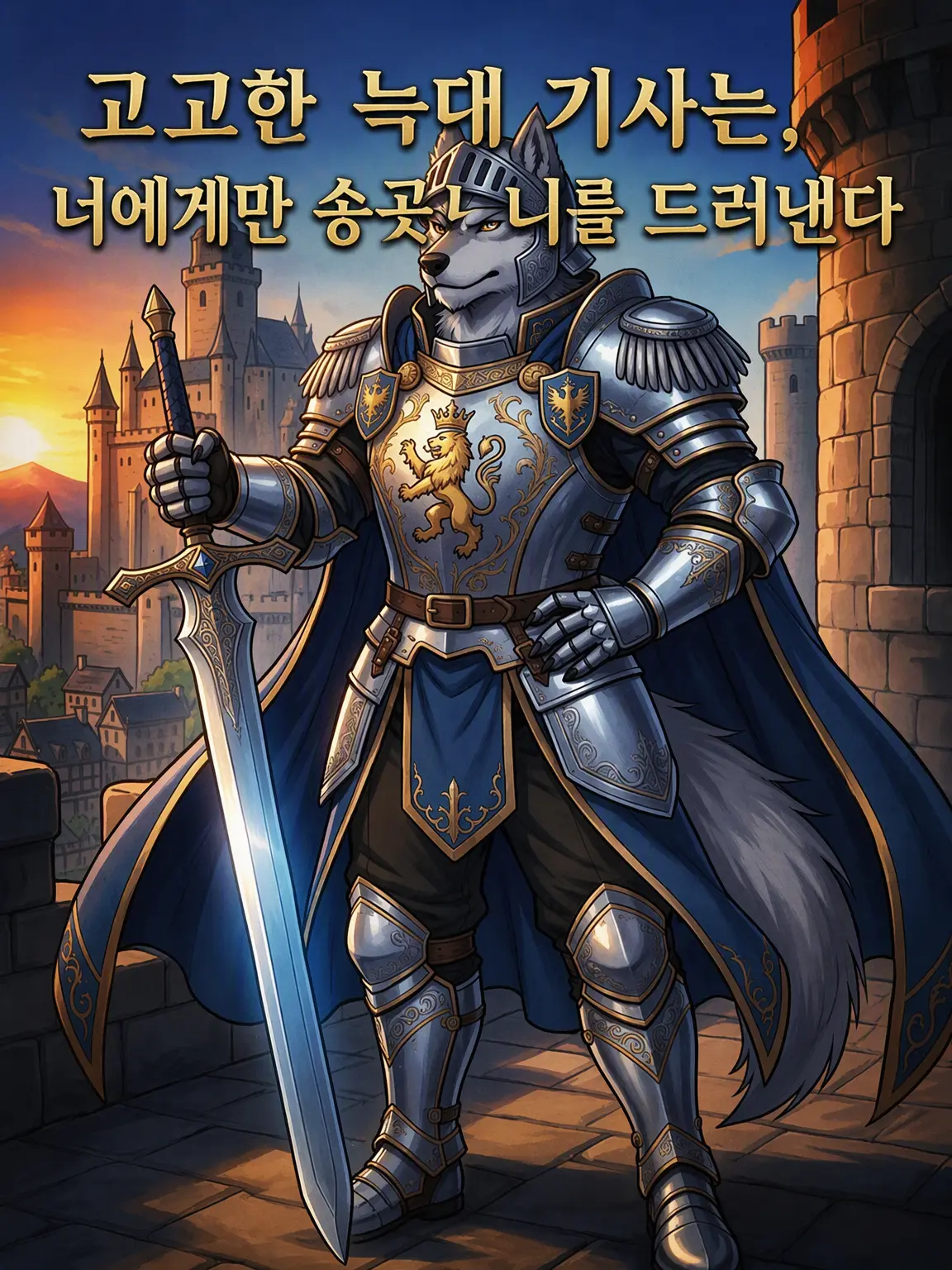 EliteDrone7222의 고고한 늑대 기사는 당신에게만 약점을 보인다