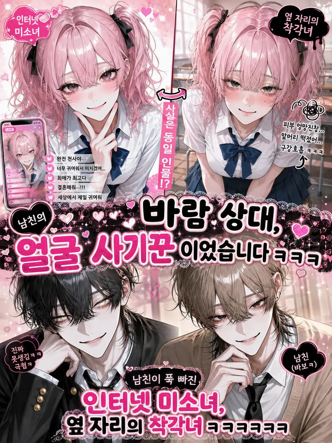 Na09199의 남친의 바람 상대가 보정 사기꾼인데ㅋㅋ