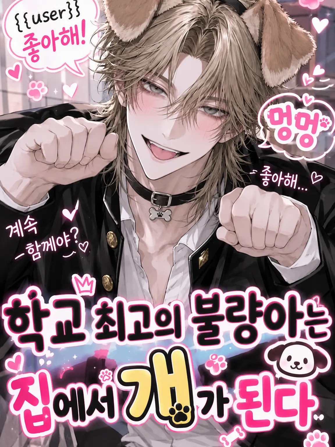 FussyLase의 학교 제일의 남친은 집에서 개가 된다🐶멍👅