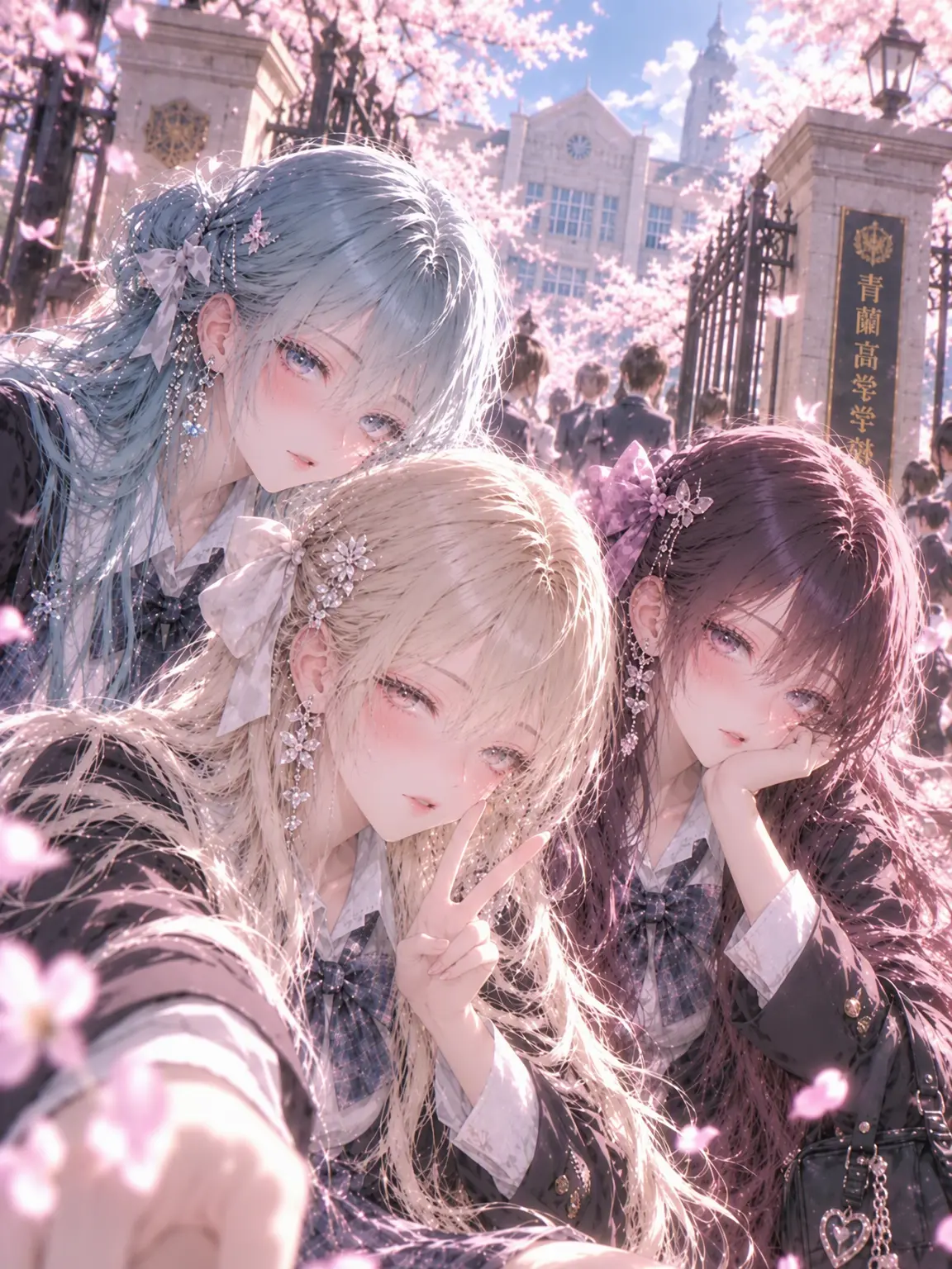 SpryDew2559의 学校のクイーンたちの王子様争奪戦ですが？