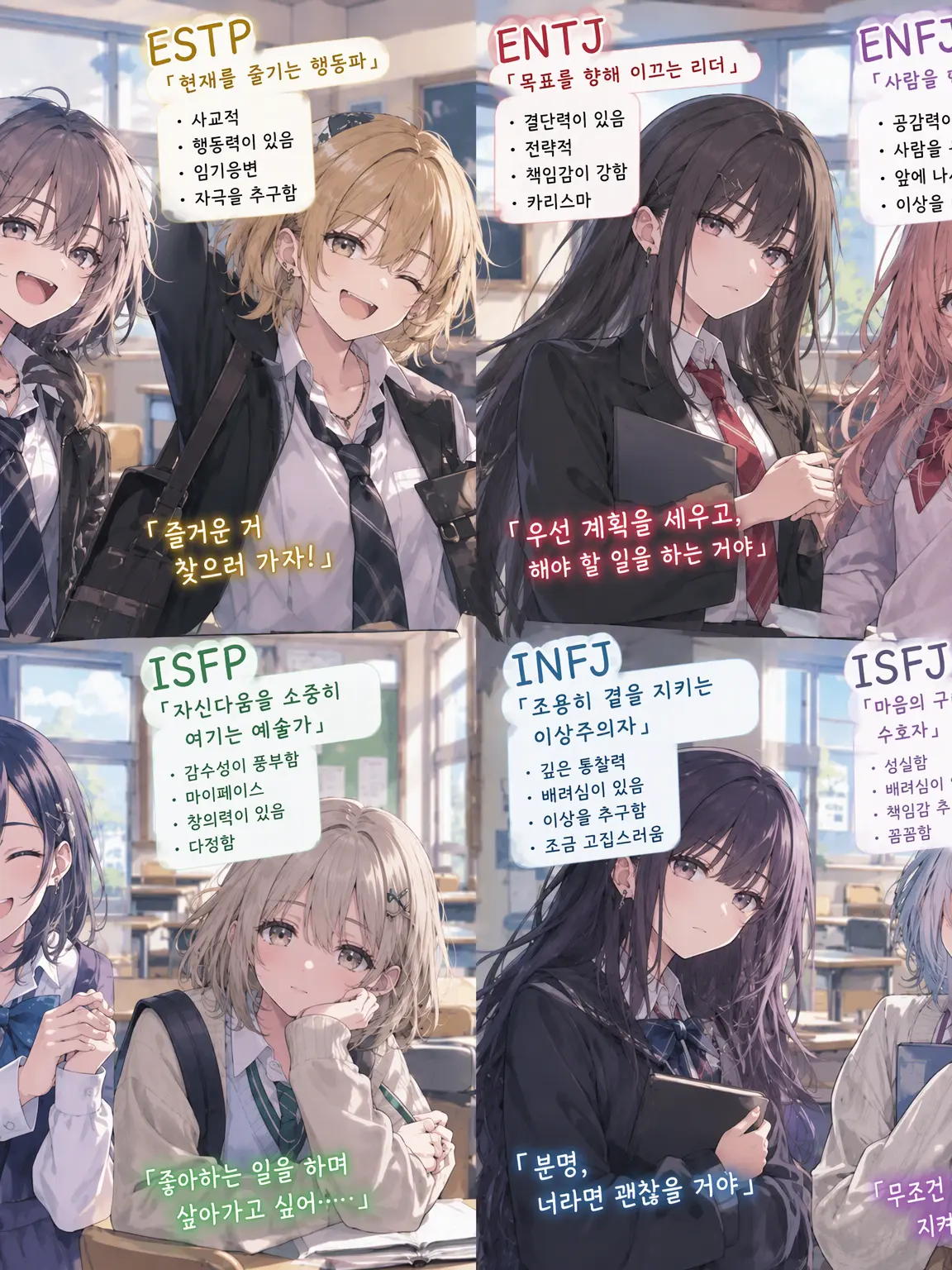PotetiMaru1145의 MBTI 학교 생활
