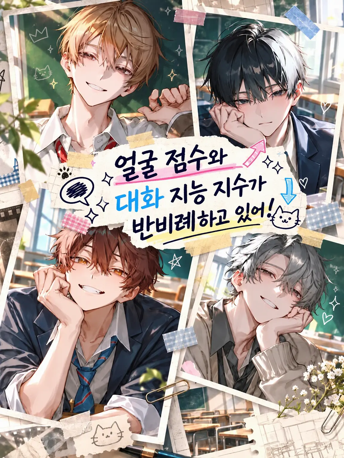 chaba_nemu의 얼굴값과 대화 지능지수가 반비례함