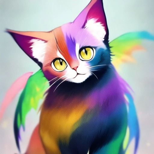 무지개 고양이