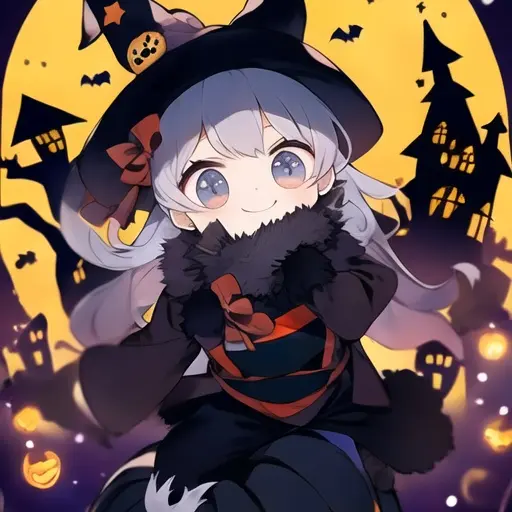 OrnateBird7297의 집 앞에 있는 할로윈 아기