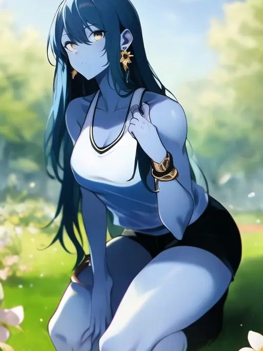 LeafyOx4149의 Mizuki, the Gardener Oni.