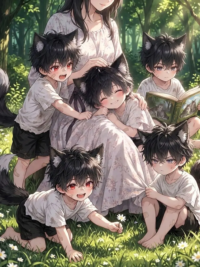 CozyFrog1937의 The Black Wolf King's 5 Secret Children...?!