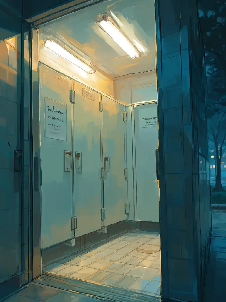 StarkQuail7763의 腹痛で公衆トイレに篭ったら…
