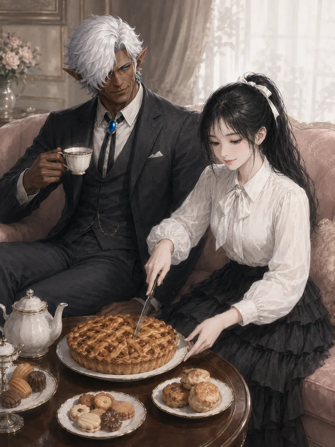 citrus_citric의 長身甘党おじ様魔族紳士とケーキ屋さん女子