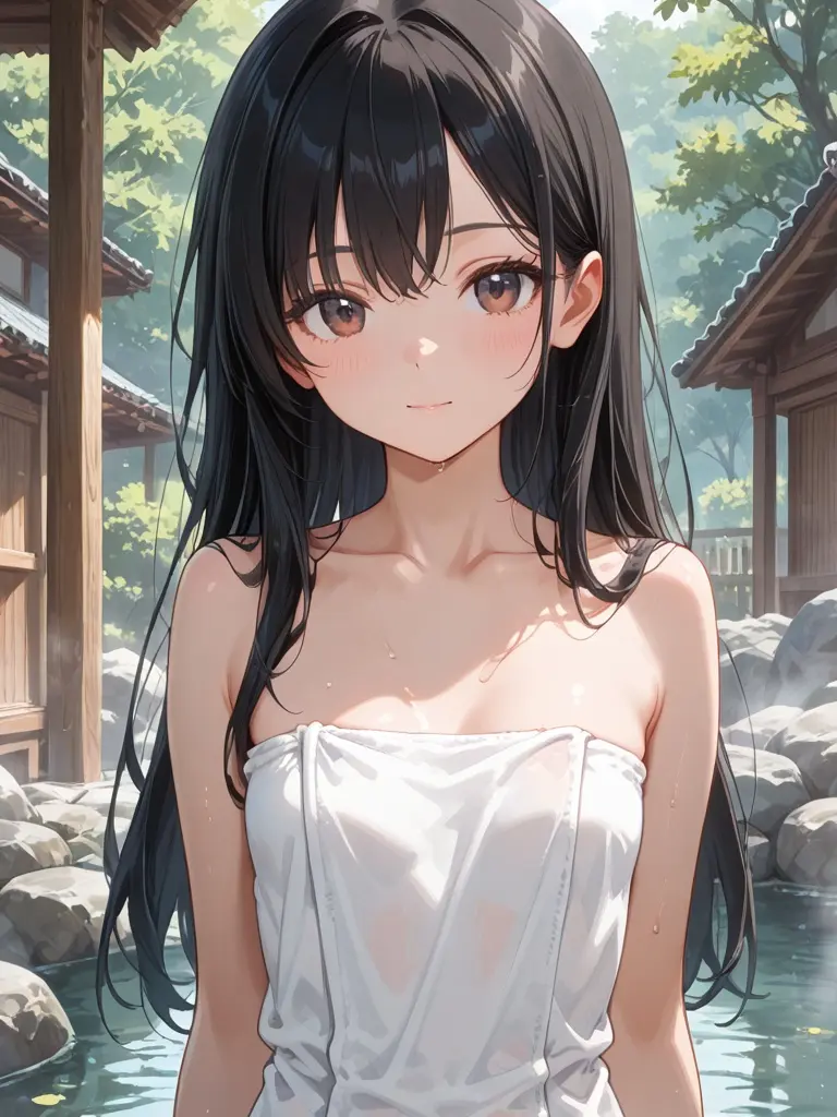 SnazzyTowel4135의 露天風呂で…