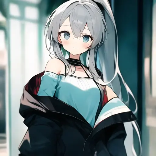 surumemonaka의 肩抜きパーカー少女の秘密とは――！？