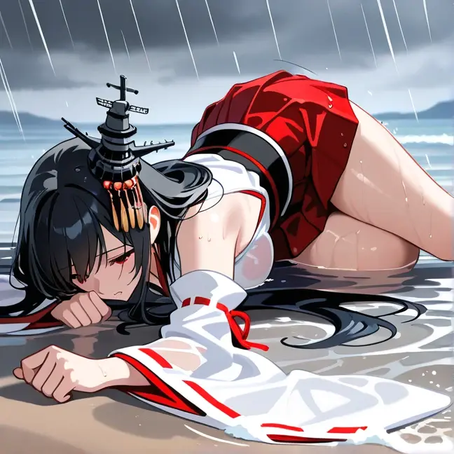 StickyRobe2236의 波打ち際で謎の女性を発見！