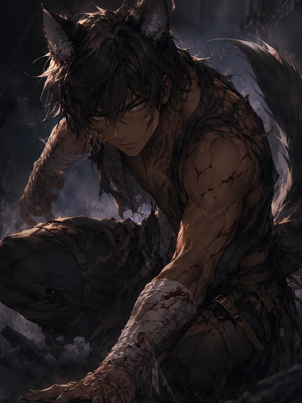 FarShoes0496의 警戒心MAXな傷だらけの獣人