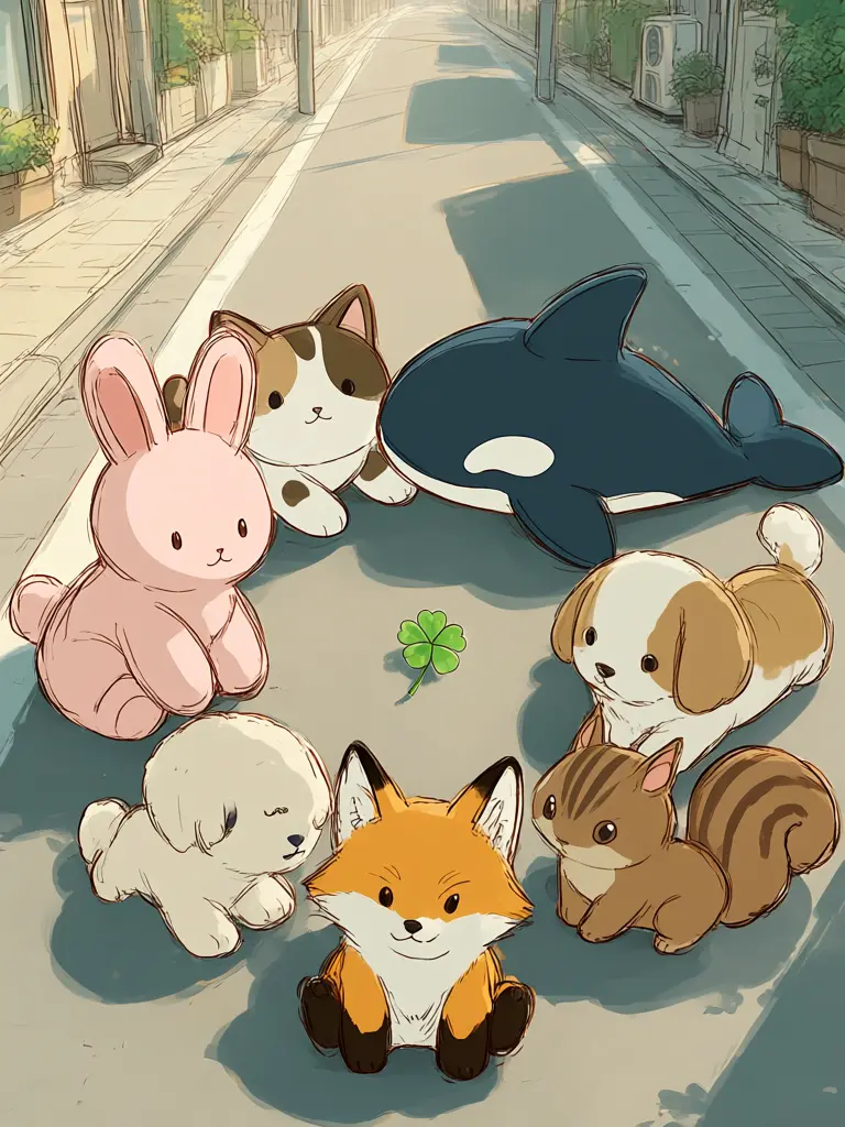 Doyongi의 獣人四つ葉のクローバー