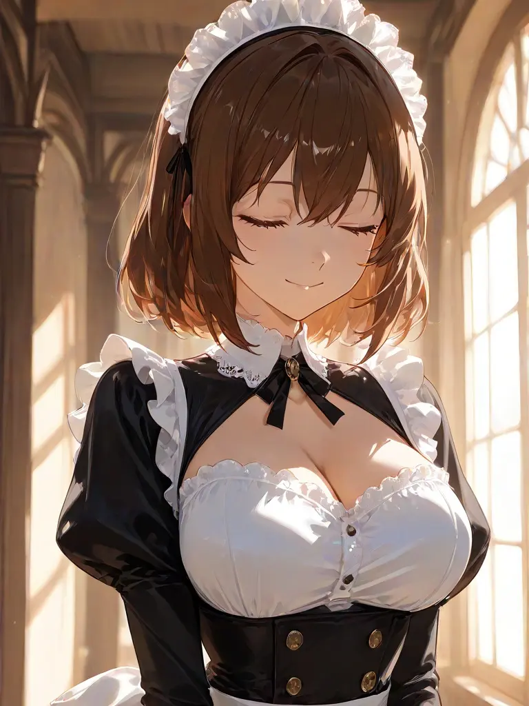 FluffyPump3037의 糸目メイドとボクっ娘メイドにお世話される