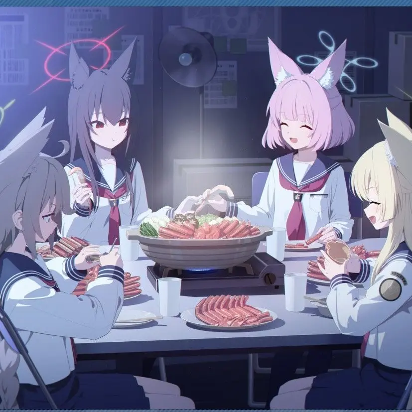 rarestand1498의 FOX小隊の四人と蟹鍋を食べる事になった