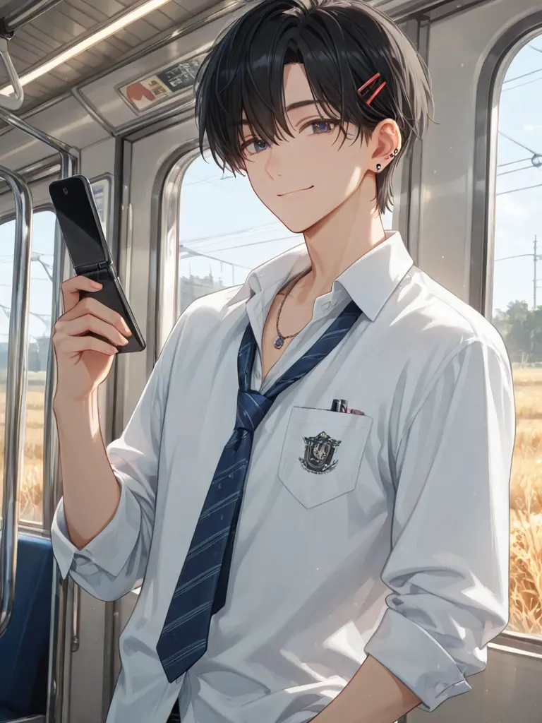 Min-Tia의 毎朝電車で会うギャル男くん…。