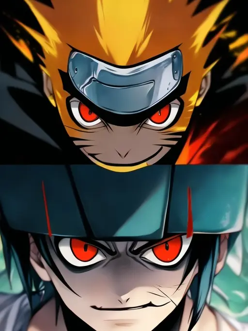 Hahhahahahahha의 The Evil naruto and kurama in you awaknes