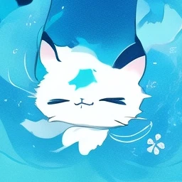水色の猫