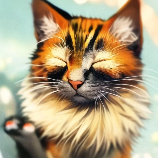オレンジ色の猫