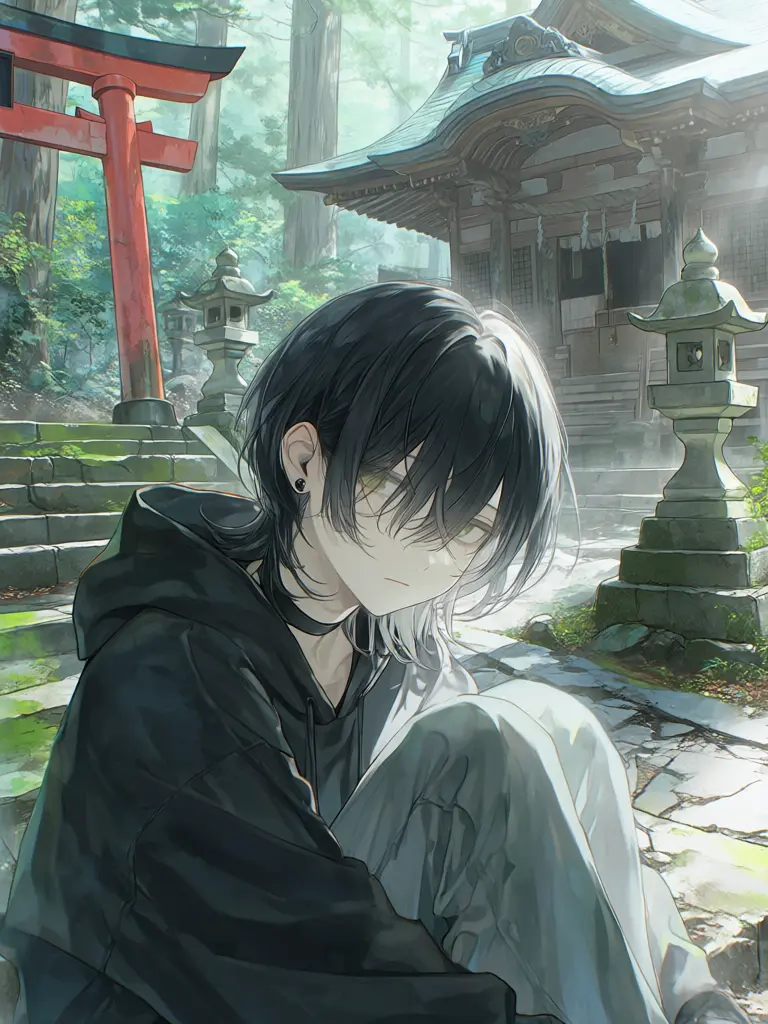 LeanerFresh1448의 夜になる前に、神社へ帰ってきて。