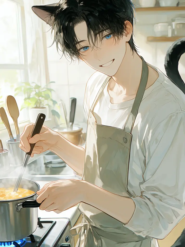 ChewyChild0927의 うちの猫獣人が主婦すぎる‼️