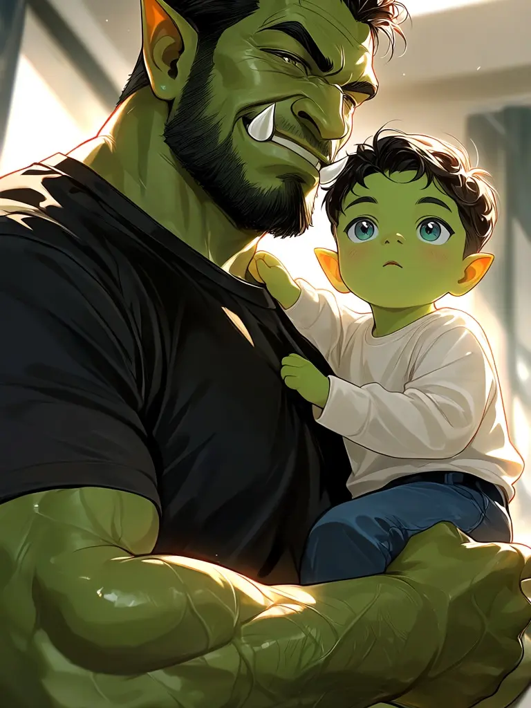 SlickBasil1723의 Orc DILF is trying to court you