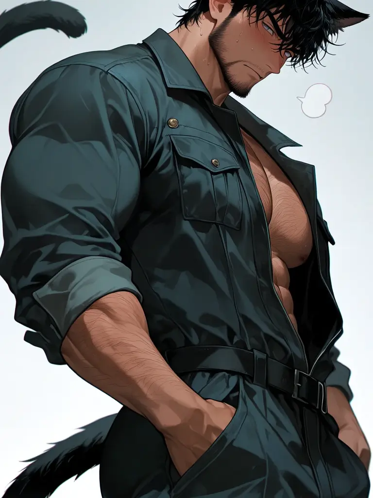 MeekChili0835의 育ててた子猫がゴツいおっさんになった！？