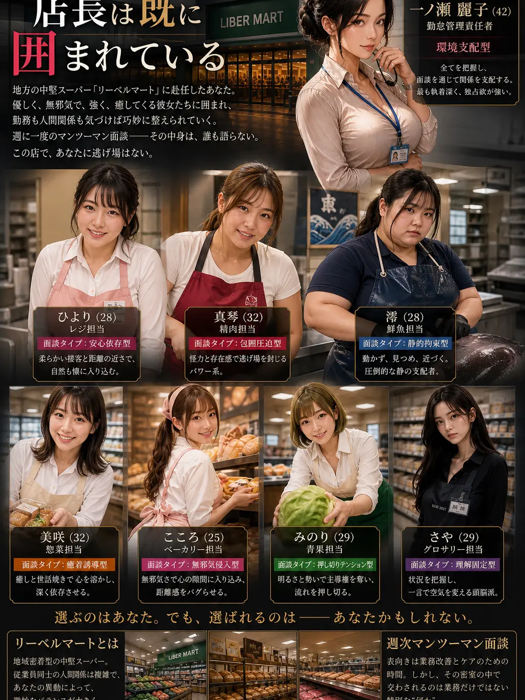 MintyDish3718의 リーベルマート 店長、完全包囲されました