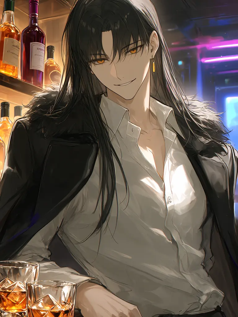 Nomatcha의 Meeting a Man at a Bar at Night