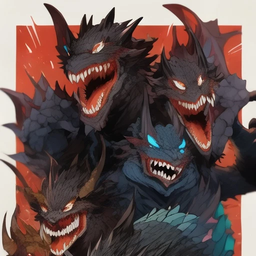 護国三聖獣(擬人化)