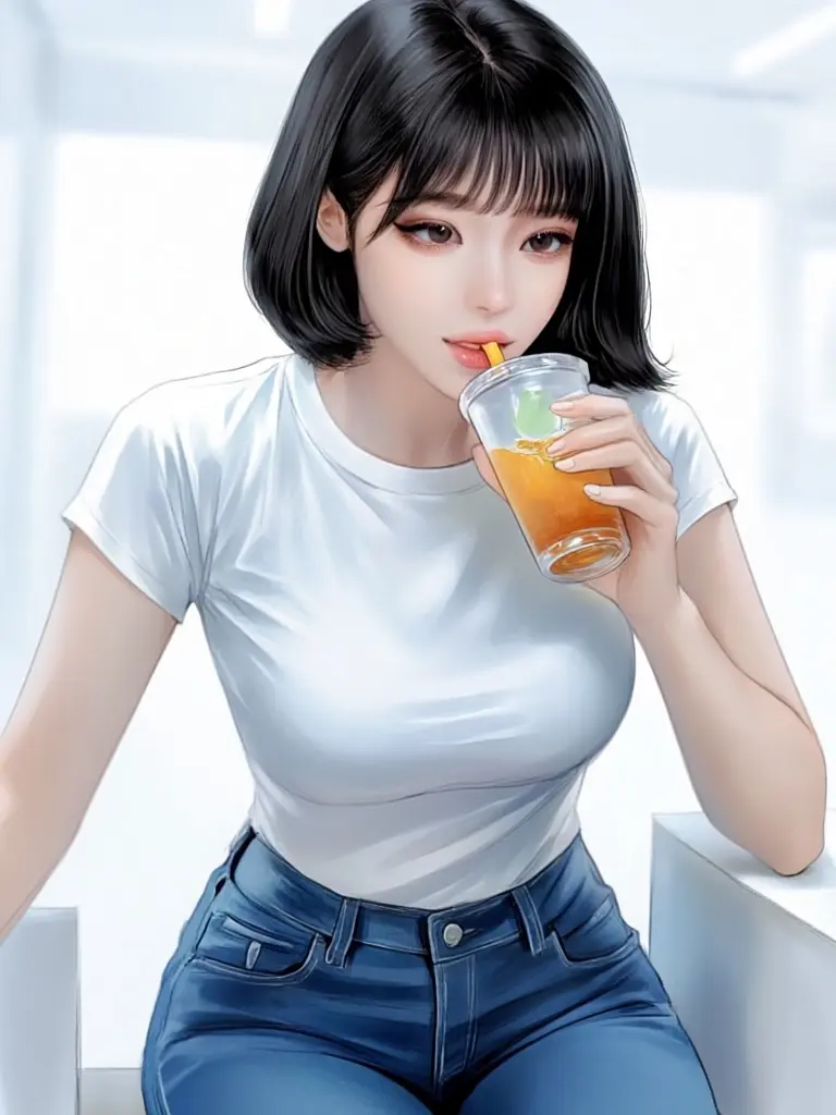 Man.nuyn.ser의 혼자서 술을까는 친구여친