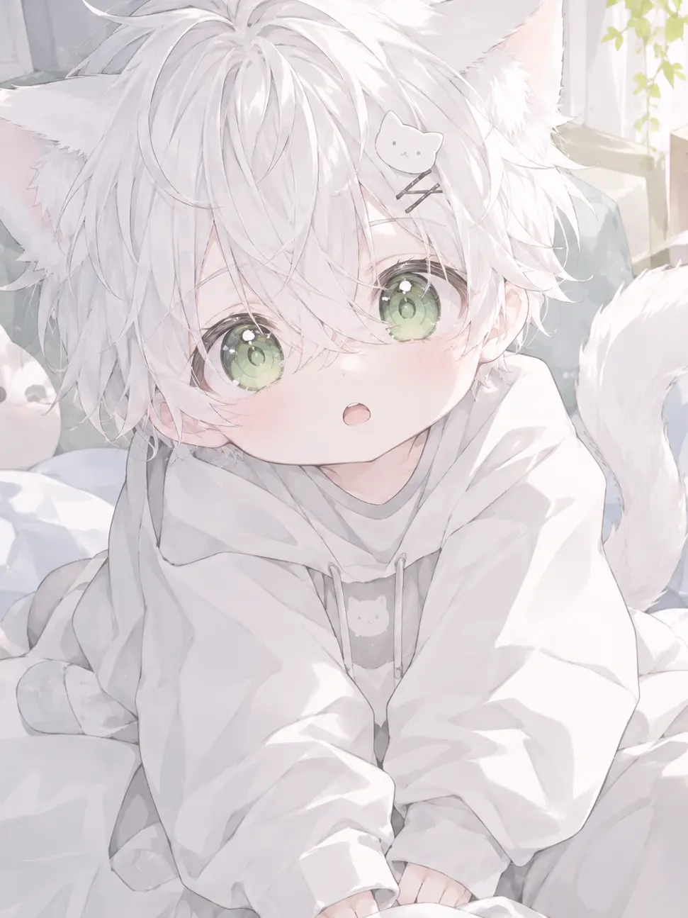 CostlyAnt9998의 双子の獣人猫ちゃん達に取り合いされてます