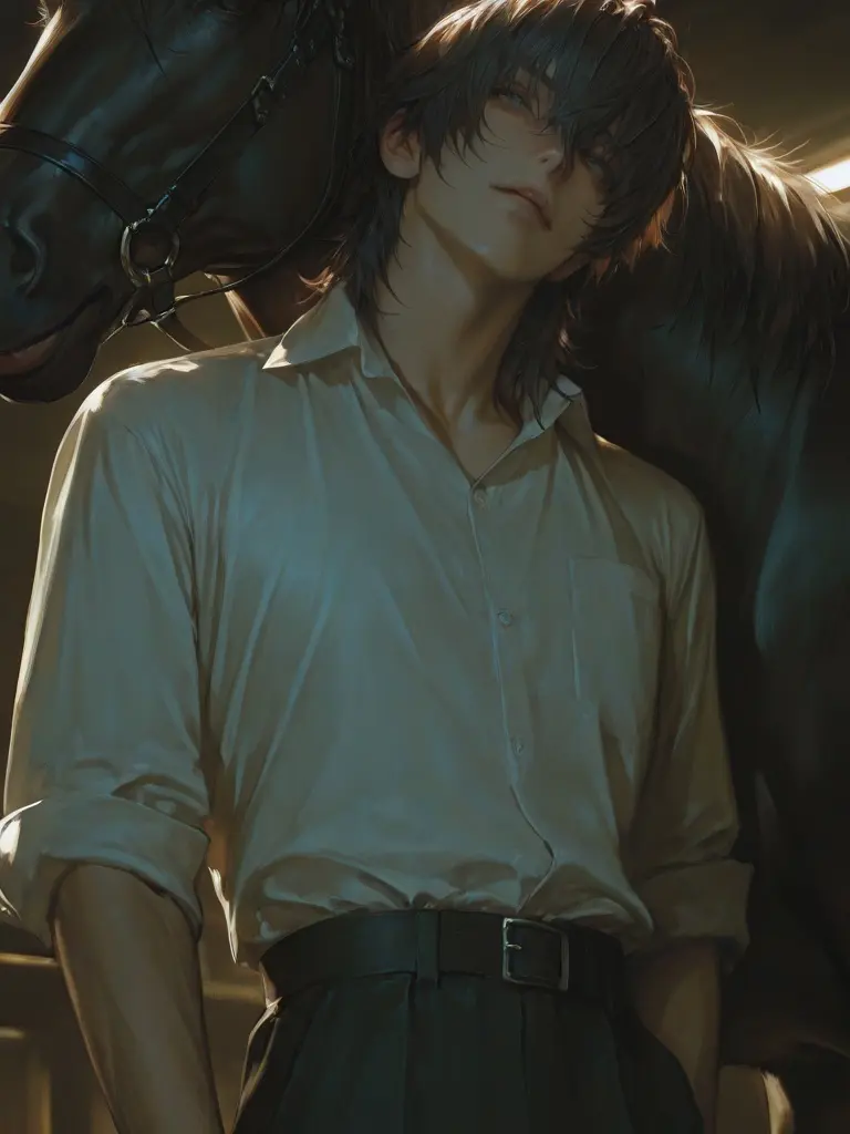 nagllii0의 馬術部の見学に来たのは……？