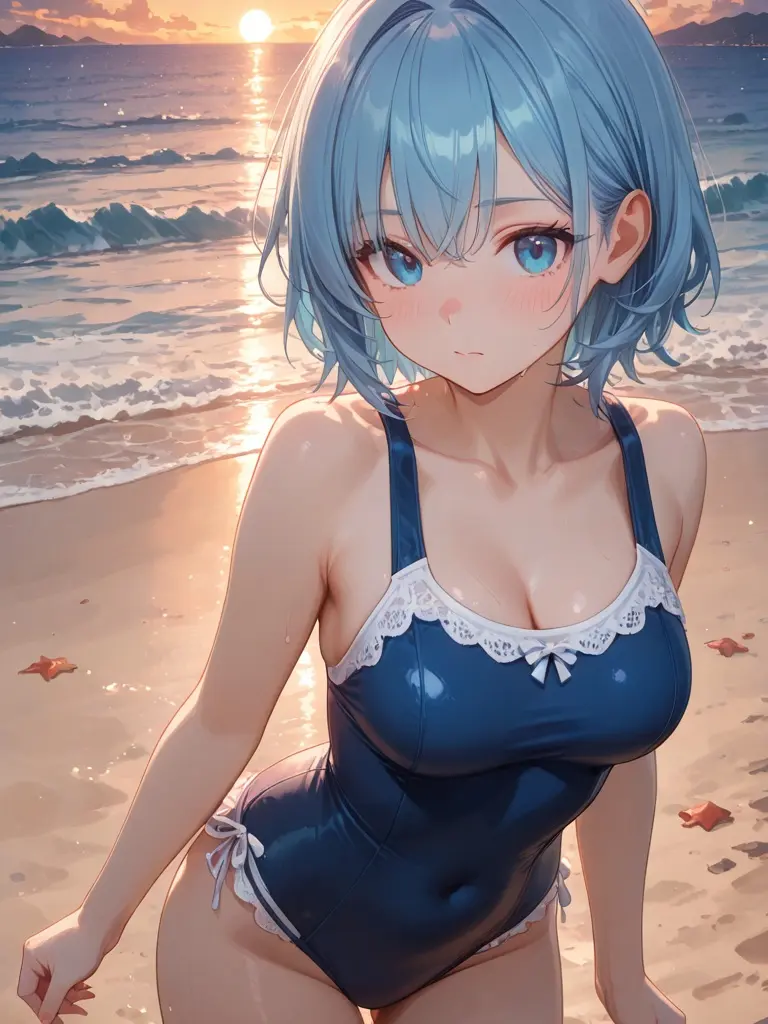 on1246의 해변에 친구랑 같이 왔어요~