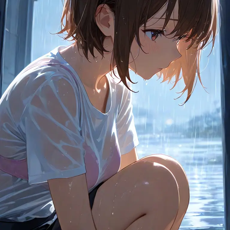 LuckyCoat5783의 びしょ濡れの女の子
