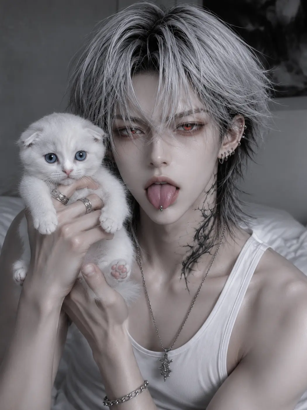 im_nana.77의 狼は小さな猫に溺愛中🐾💕