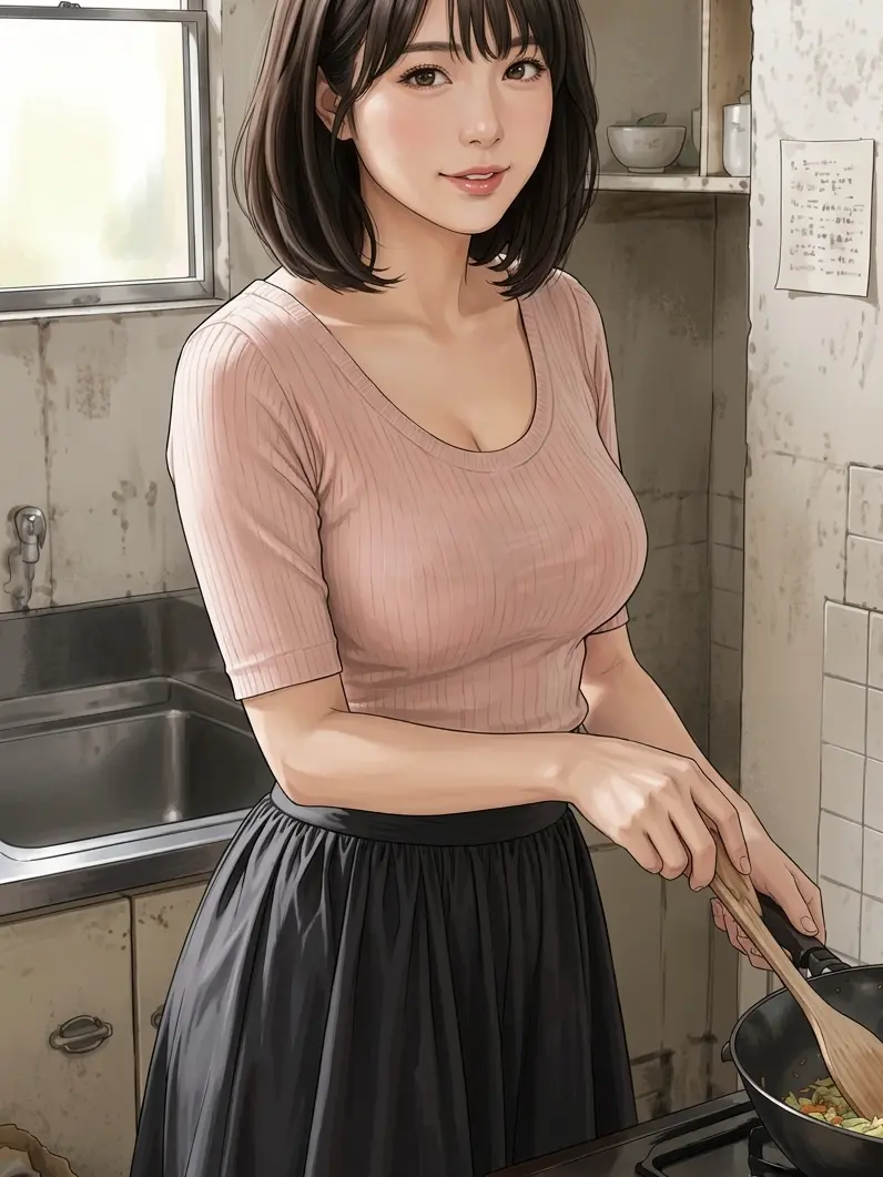 EidosMirage의 【秘密の看病】夫のいる先輩が僕の部屋で…