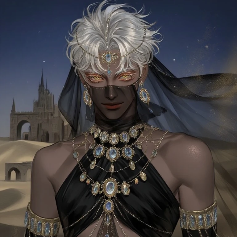 모래사막 바람에서