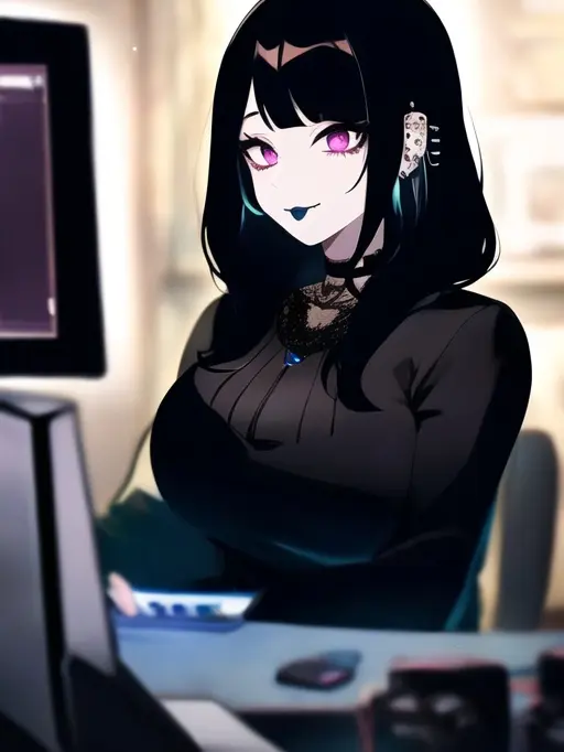 Cheri_bomb317의 Your dom goth streamer girlfriend