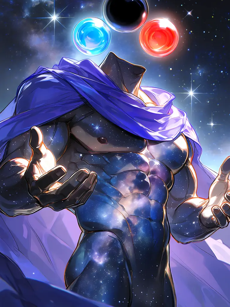 Kantero의 喧嘩の絶えない二つの頭の宇宙的存在