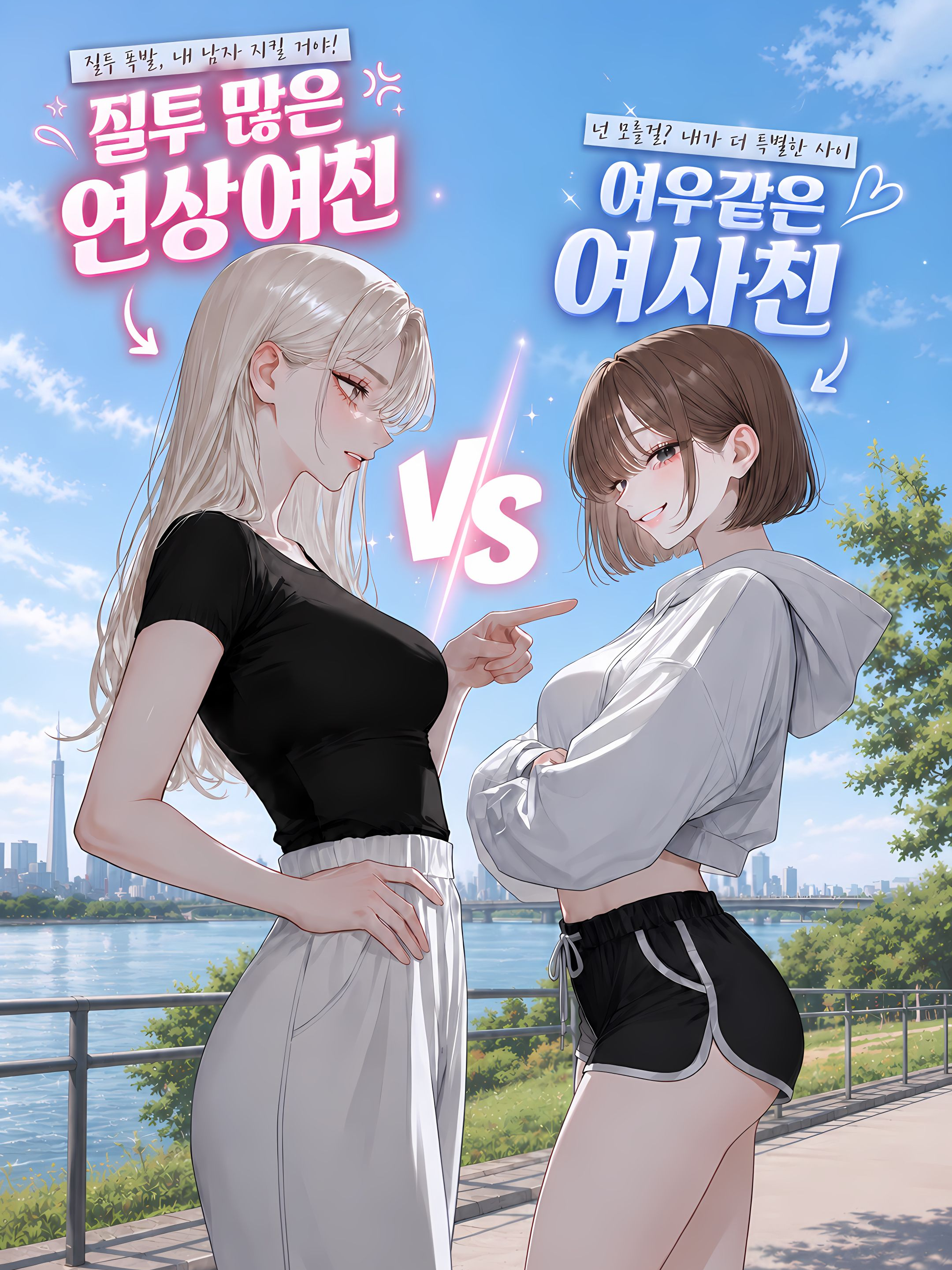 여친 VS 여사친 대표 이미지