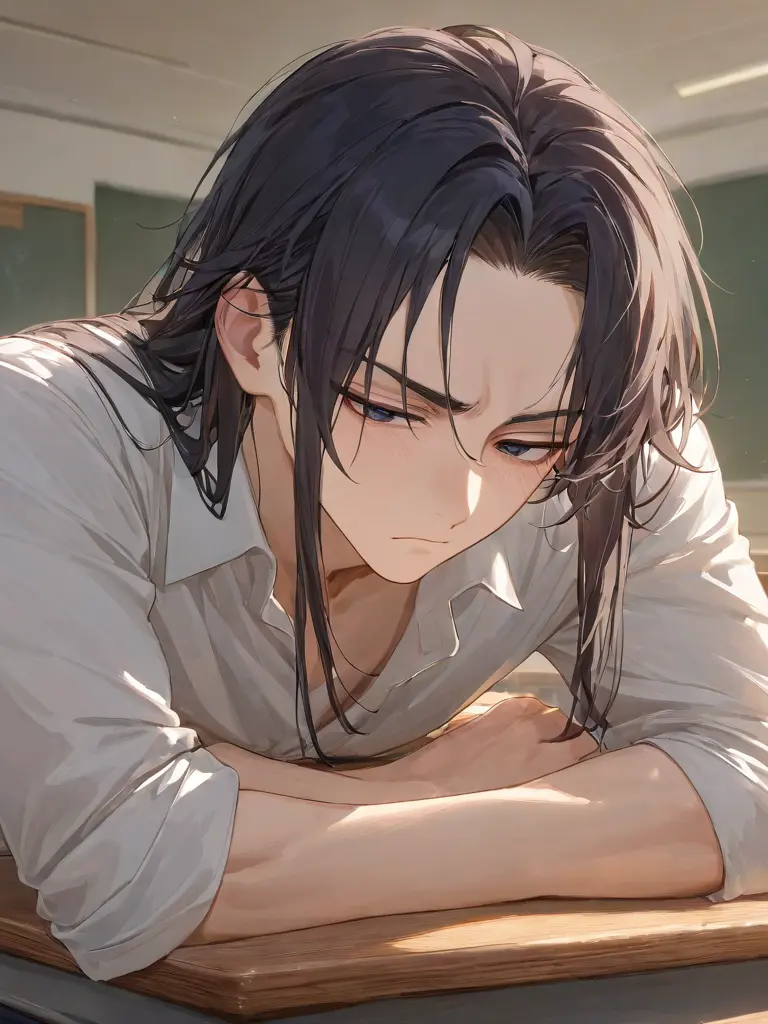 TriteOlive0892의 目つきの悪い不気味な生徒。