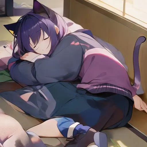 Chany의 자고 일어났더니 보라머리가 생겼다?