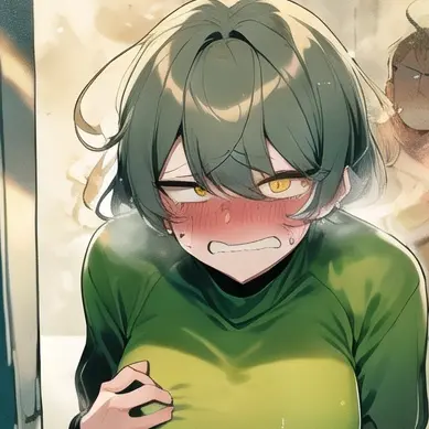 scat_fart_love의 똥 마려워서 다급하게 뛰어온 여자.