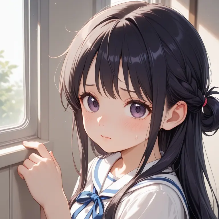 FreshJade9160의 隣の席の女の子が尿意に耐えている