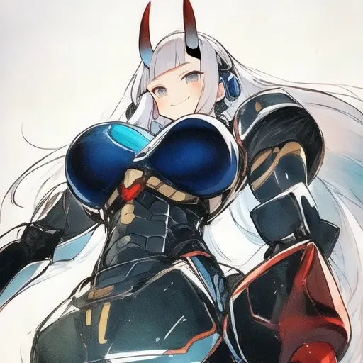LargeBear3468의 整備士とロボット娘達。