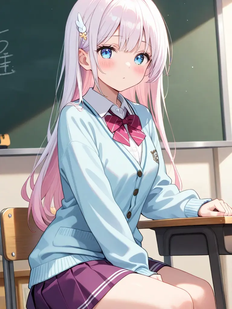 OnlyLinyua의 소꿉친구가 일찐 책상에..?