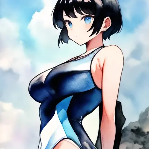 StrongDecal6691의 女子生徒に泳ぎを教えるコーチ